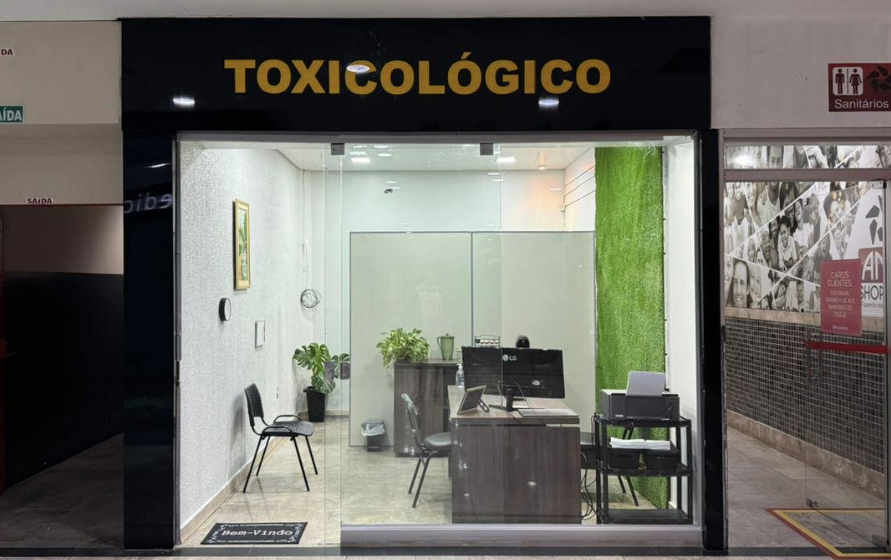 Fachada da unidade Anápolis — Ana Shopping — exame toxicológico em Anápolis