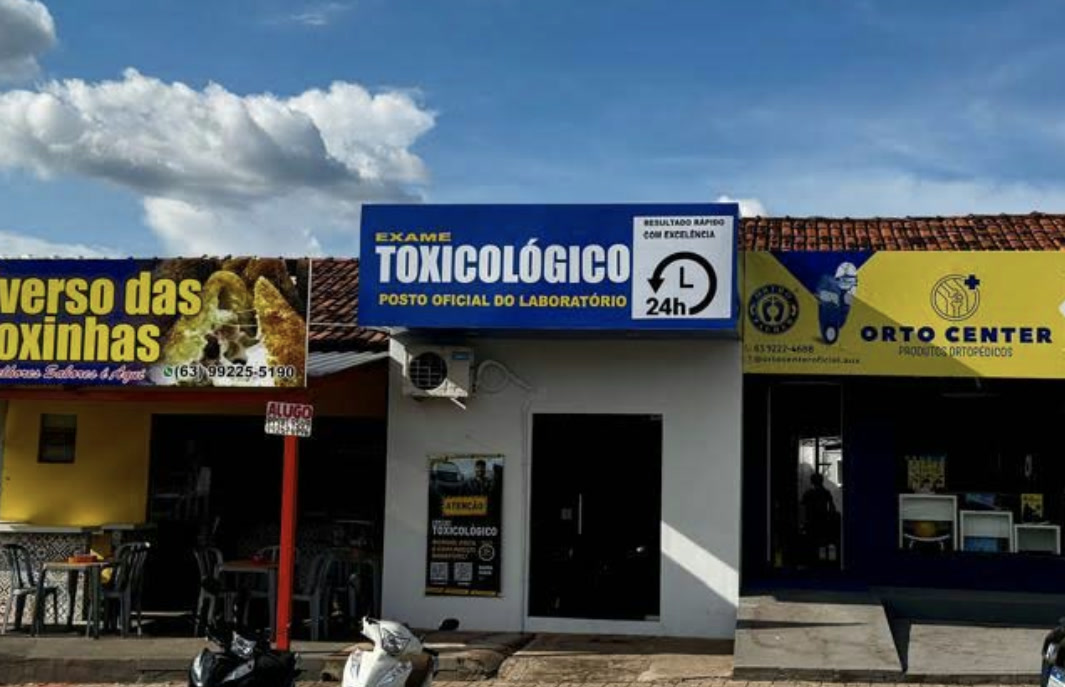 Fachada da unidade Araguaína — TO — exame toxicológico em Araguaína